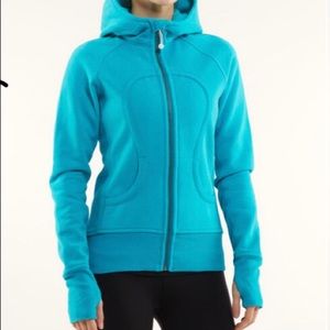 Lululemon Athletica scuba hoodie jacket, teal